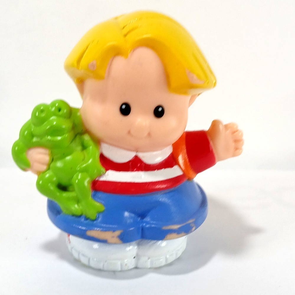 Fisher Price Little People Eddie with Freddie the Frog and Backpack